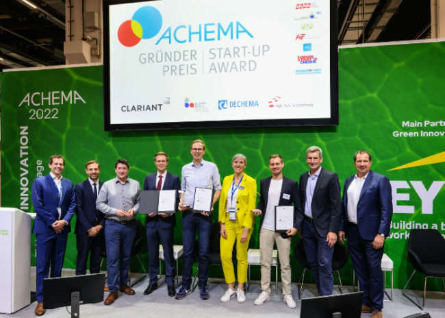 ACHEMA-Gründerpreise 2022 vergeben
