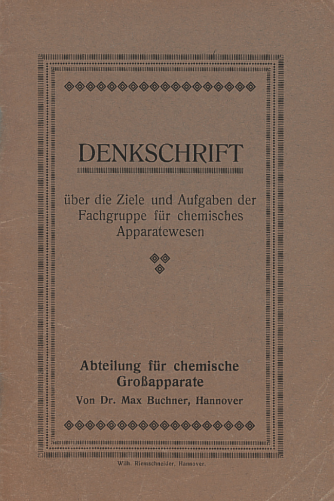 Max Buchners Denkschrift