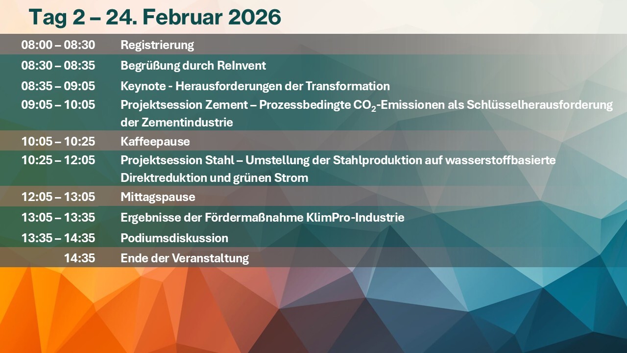 Agenda V1 Tag 2 Visual bold