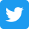 Twitter social icons - rounded square - blue